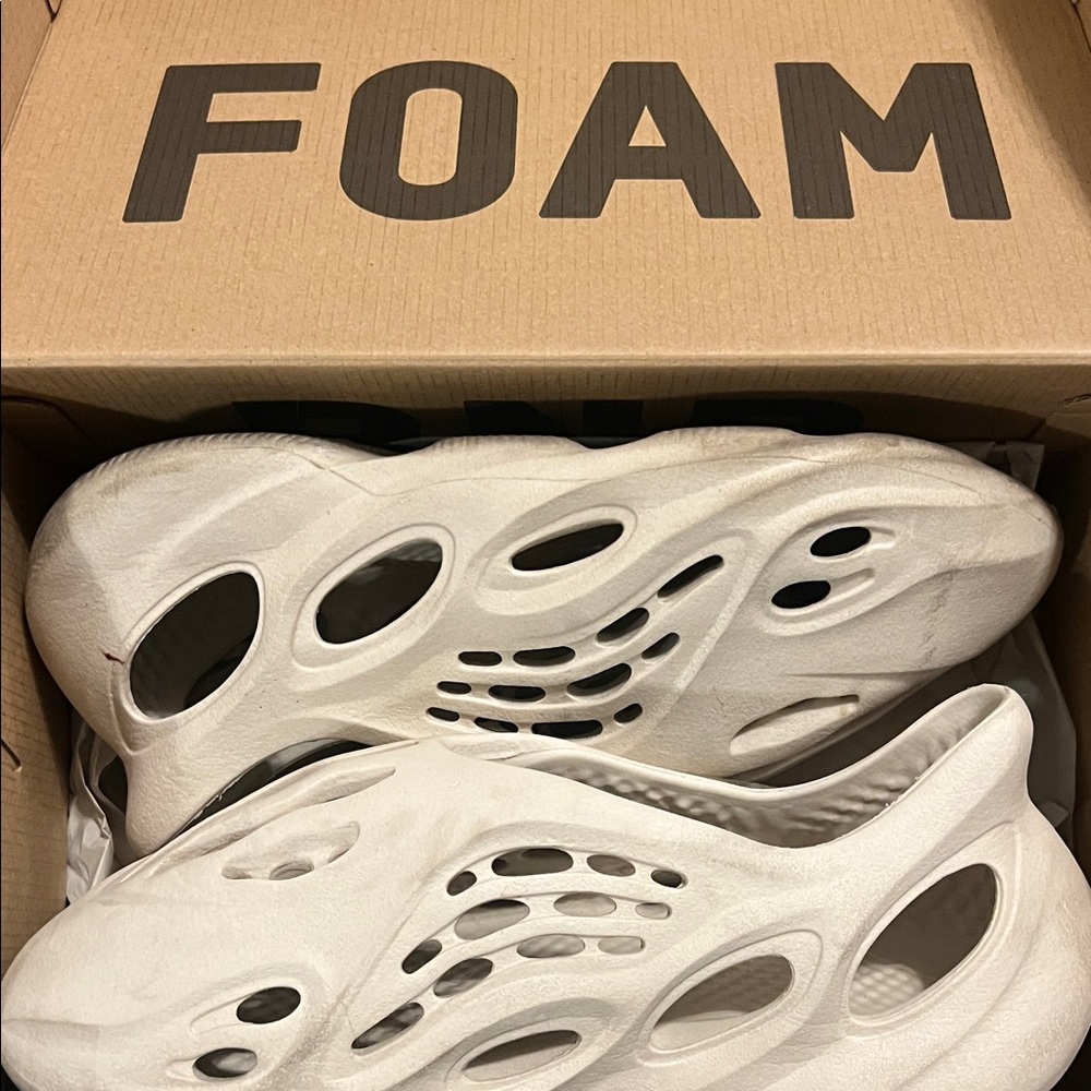 White Foam Slip-On Shoes
